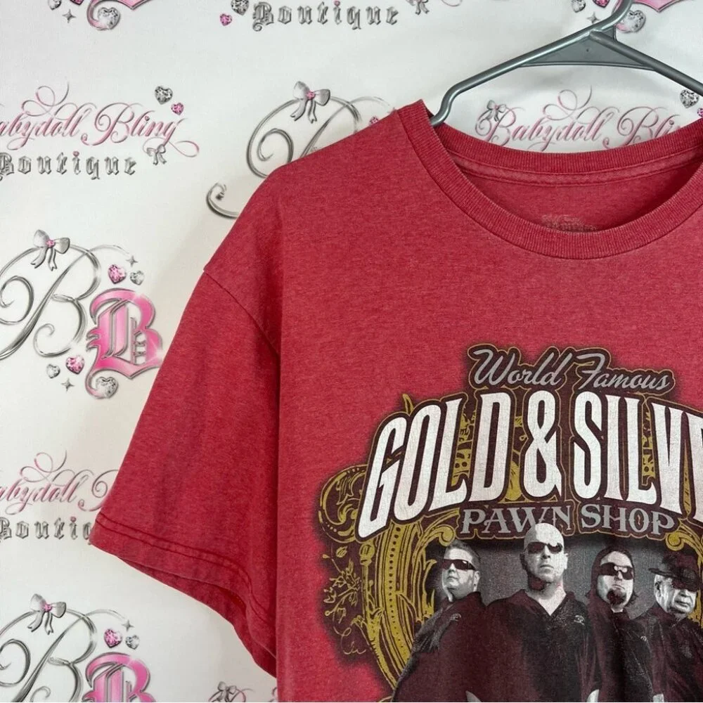 Pawn stars tshirt gold silver Red Graphic T-Shirt tv show world famous
